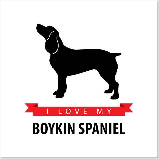 I Love My Boykin Spaniel Wall Art by millersye